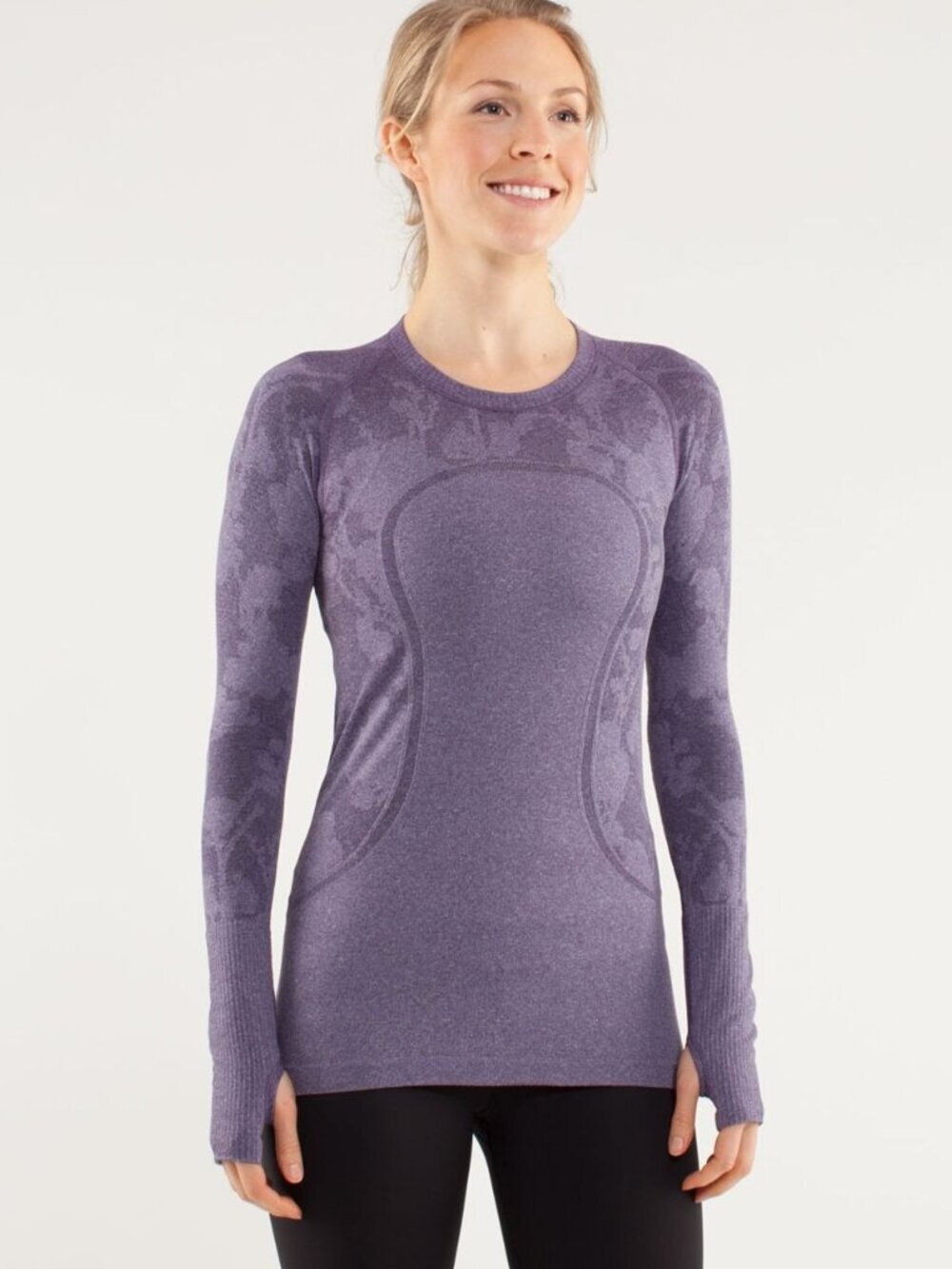 2/$30 Lululemon Run Swiftly Tech Long Sleeve Concord Grape 4 #A2009